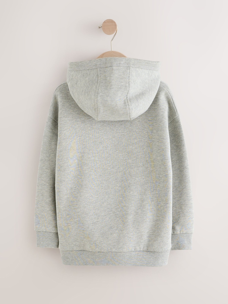 Grey Embroidery Car Older Boys Graphic Print Cross-Over Hoodie (3-16yrs) - Image 2 of 5