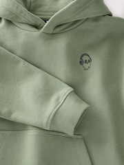 Khaki Green Plain Jersey Hoodie (3-16yrs) - Image 4 of 5