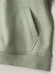 Khaki Green Plain Jersey Hoodie (3-16yrs) - Image 5 of 5