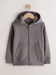 Mink Regular Fit Zip Through Hoodie (3-16yrs) - Image 6 of 9