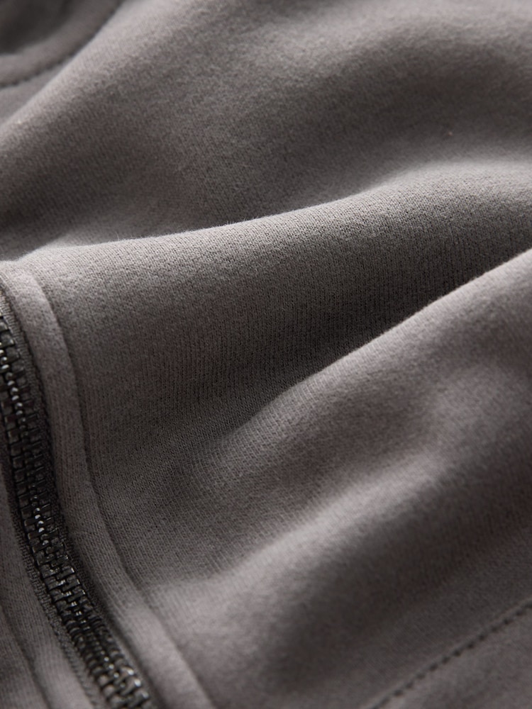 Mink Regular Fit Zip Through Hoodie (3-16yrs) - Image 9 of 9 Mink Regular Fit Zip Through Hoodie (3-16yrs) - Image 9 of 9