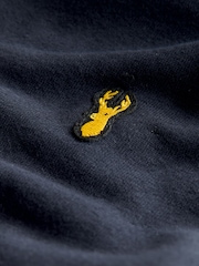 Navy Blue Plain Zip Through Hoodie (3-16yrs) - Image 3 of 4