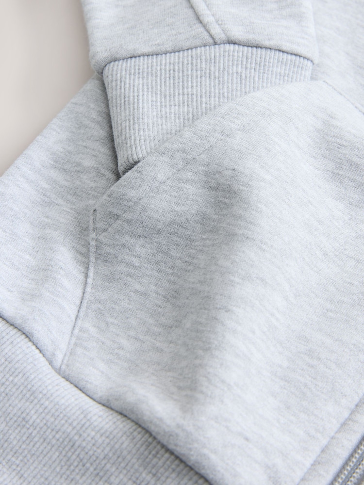 Grey Stag Zip Through Hoodie (3-16yrs) - Image 4 of 4