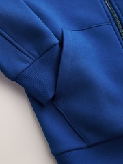 Cobalt Blue Zip Through Sweat Hoodie (3-16yrs) - Image 6 of 8