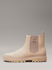 Calvin Klein Brown Eva Mid Iconic Chelsea Boots - Image 2 of 6