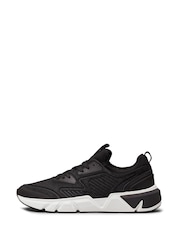 Calvin Klein Black Low Top Lace Up Knit Trainers - Image 2 of 7