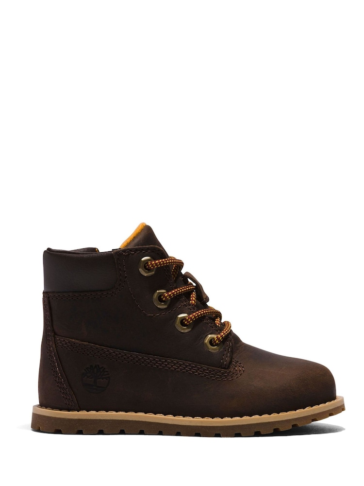 Timberland Kids Pokey Pine Brown Boots - Image 1 of 1