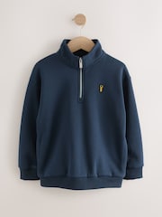 Azul marino - Zip Neck Sweatshirt (3-16yrs) - Imagen 4 de 7