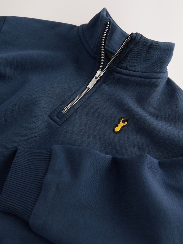 Azul marino - Zip Neck Sweatshirt (3-16yrs) - Imagen 7 de 7