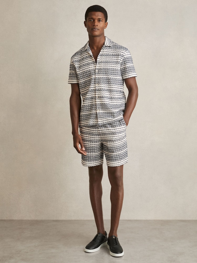 Reiss Haze - Short à cordon de serrage en crochet - Image 1 of 6