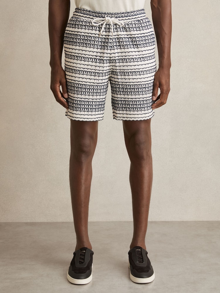 Reiss Haze - Short à cordon de serrage en crochet - Image 3 of 6