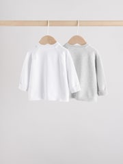 Grey/White Grey and White Knitted Baby Cardigans - Image 4 of 10