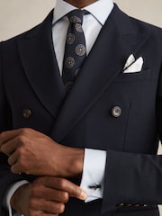 Reiss Gunmetal Tone /Onyx Dexter Cufflinks - Image 2 of 4