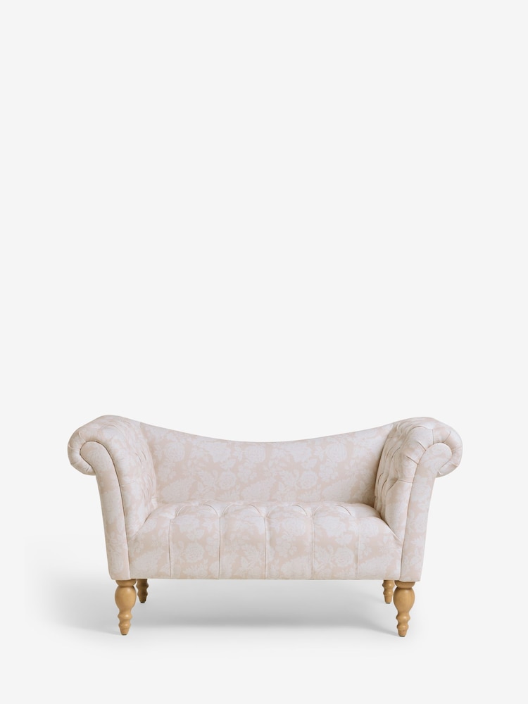 Shabby Chic by Rachel Ashwell® Stippled Pink Delilah Loveseat Sofa Accent Chair - Image 1 of 3