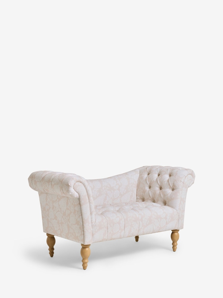 Shabby Chic by Rachel Ashwell® Stippled Pink Delilah Loveseat Sofa Accent Chair - Image 2 of 3