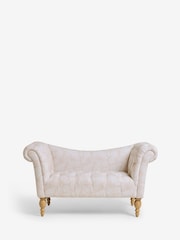 Shabby Chic by Rachel Ashwell® Stippled Pink Delilah Loveseat Sofa Accent Chair - Image 5 of 6