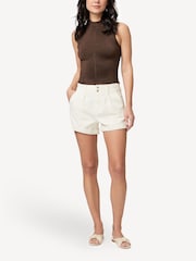 Paige Brooklyn White Shorts - Imagen 4 de 4