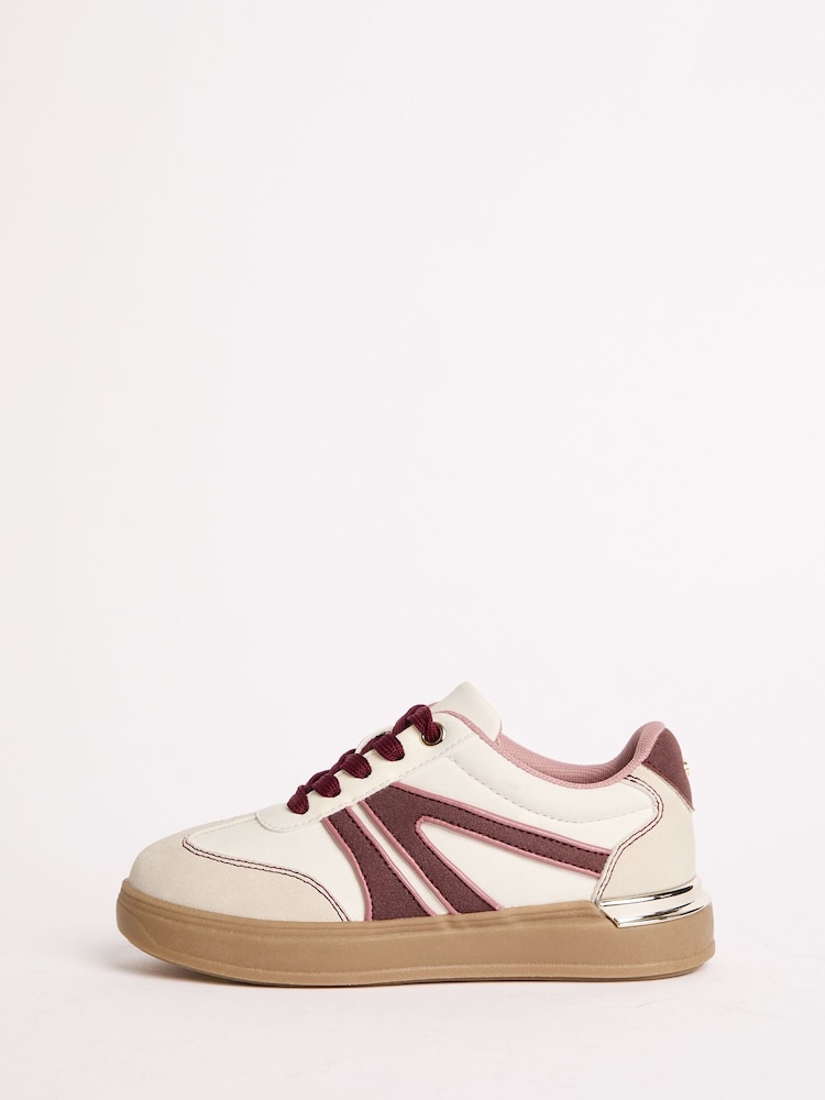 Lipsy Cream Chunky Sole Sports Trainers - Image 2 of 5