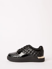 Lipsy Black Heel Clip Charm Detail Sports Trainers - Image 1 of 1