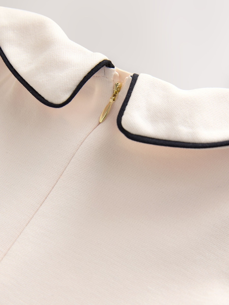 Baker by Ted Baker Bow Collar Pleated Ponte Dress - Image 12 of 12 Baker by Ted Baker Bow Collar Pleated Ponte Dress - Image 12 of 12