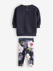 Baker by Ted Baker Longline Bow Sweat Tops & Leggings Set 2 Piece - Image 2 of 5