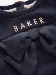Baker by Ted Baker Longline Bow Sweat Tops & Leggings Set 2 Piece - Image 4 of 5