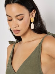 Apricot Green Tetra Tie Shoulder 100% Cotton Jumpsuit - Image 4 of 5