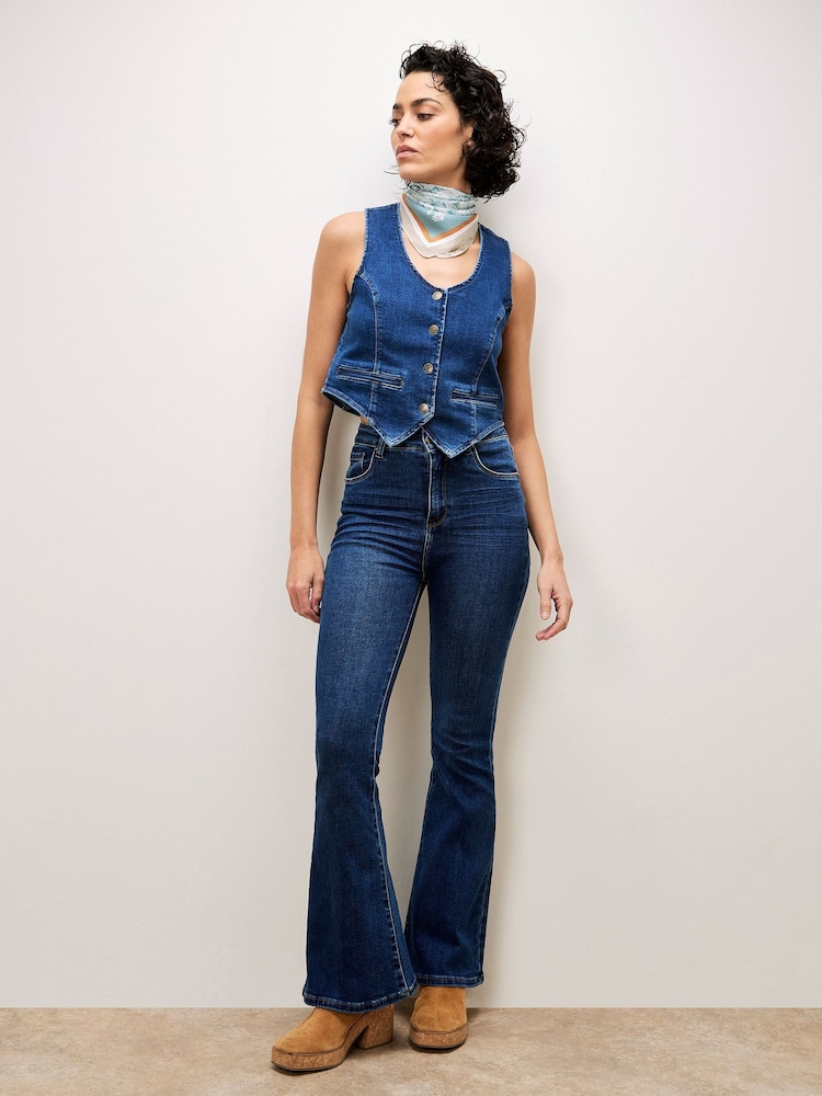 Apricot Blue Lola Flared Jeans - Image 2 of 6