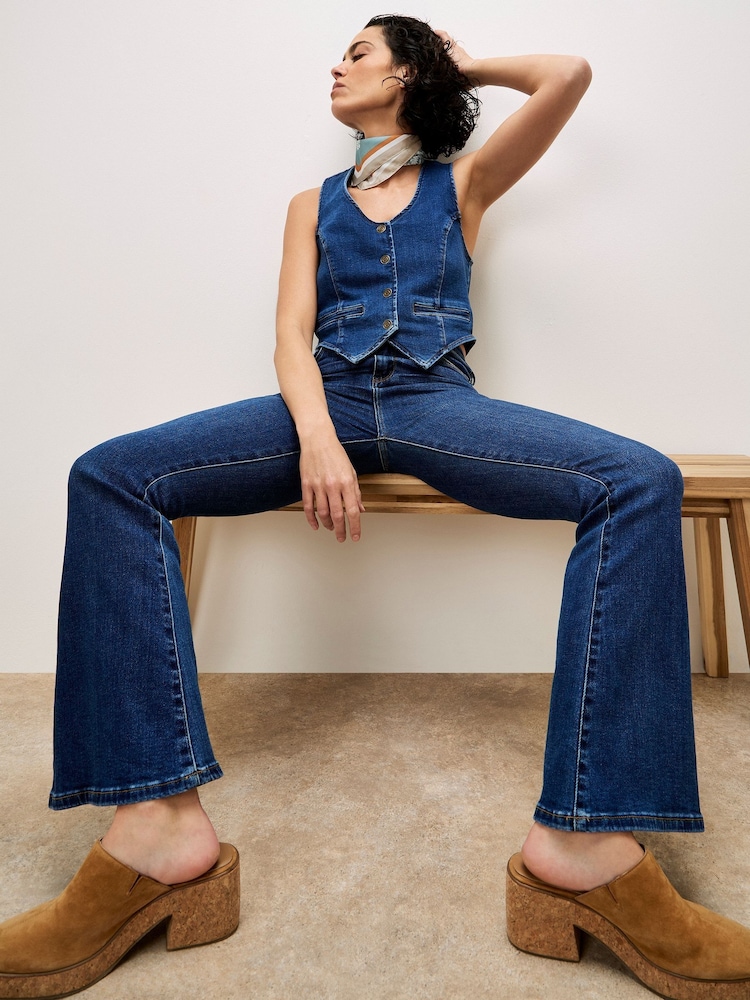 Apricot Blue Lola Flared Jeans - Image 6 of 6