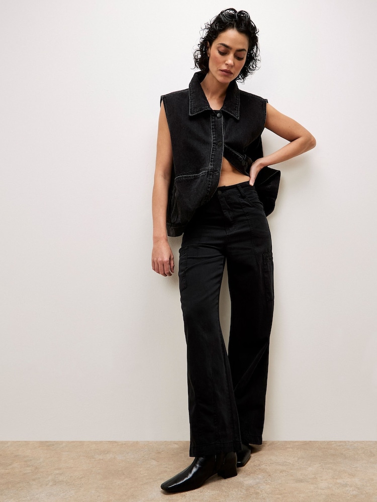 Apricot Black Misha Cargo Jeans - Image 6 of 6
