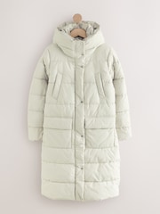 Branco de inverno - Casaco acolchoado com capuz resistente ao chuveiro - Imagem 6 de 8