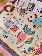 Eleanor Bowmer Multi Astrology Embroidered Flatweave Rug - Image 2 of 6