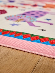 Eleanor Bowmer Multi Astrology Embroidered Flatweave Rug - Image 3 of 6