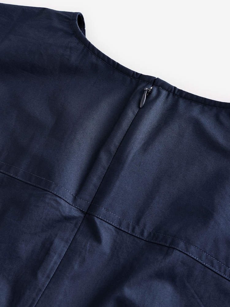 Banana Republic Blue Round Neck Blouse Top - Image 4 of 4