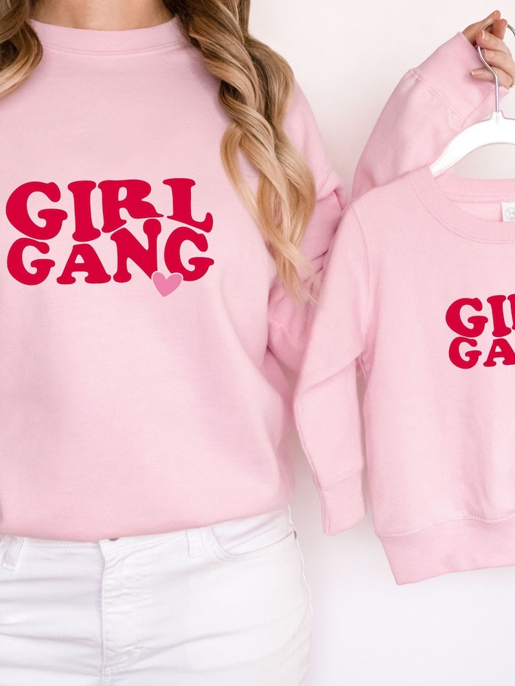 Personalised Childrens Girl Gang Sweatshirt by Koko Blossom - Image 1 of 4