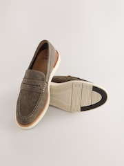 Brown Wedge Loafers - Image 3 of 6