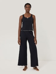 Jigsaw Blue Pointelle Trousers - Image 3 of 7