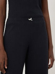 Jigsaw Blue Pointelle Trousers - Image 5 of 7