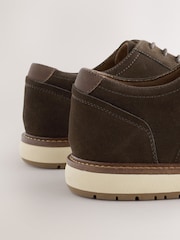 Brown Wedge Derby Shoes - Image 3 of 6