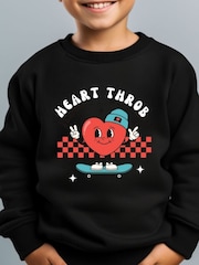 Personalised Heart Throb Sweatshirt by Koko Blossom - Image 2 of 2