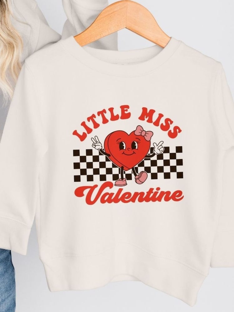 Personalised Miss Valentine Sweatshirt by Koko Blossom - Image 3 of 3