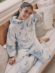 Blue Lilo & Stitch Fleece All-In-One (3-16yrs) - Image 2 of 9