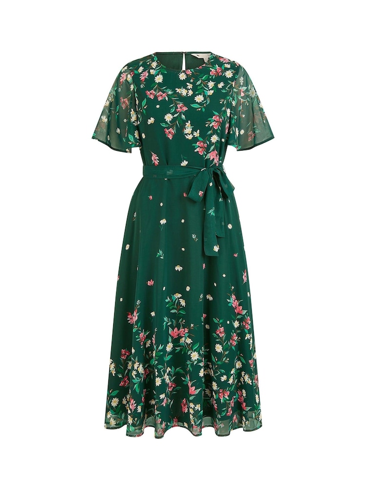 Grün - Yumi Daisy Mirror Placement Skater Dress With Angel Sleeves - Bild 5 von 5 Grün - Yumi Daisy Mirror Placement Skater Dress With Angel Sleeves - Bild 5 von 5