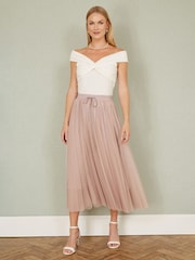Rosa - Yumi Mesh Tulle Skirt - Imagen 1 de 4