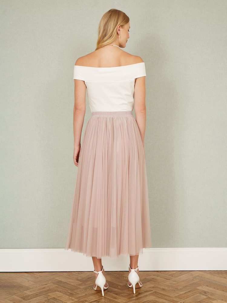 Rosa - Yumi Mesh Tulle Skirt - Imagen 2 de 4 Rosa - Yumi Mesh Tulle Skirt - Imagen 2 de 4