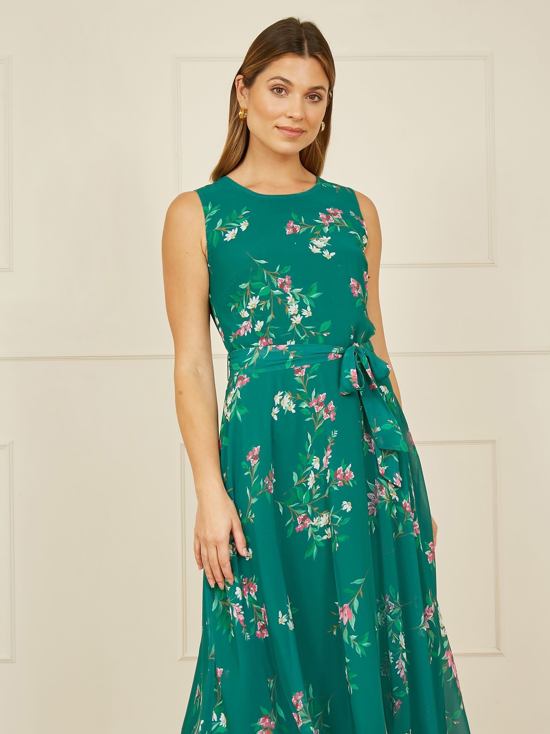 【送料無料】 ユミキム レディース ワンピース トップス Yumi Green Daisy Print Skater Dress Green/Daisy