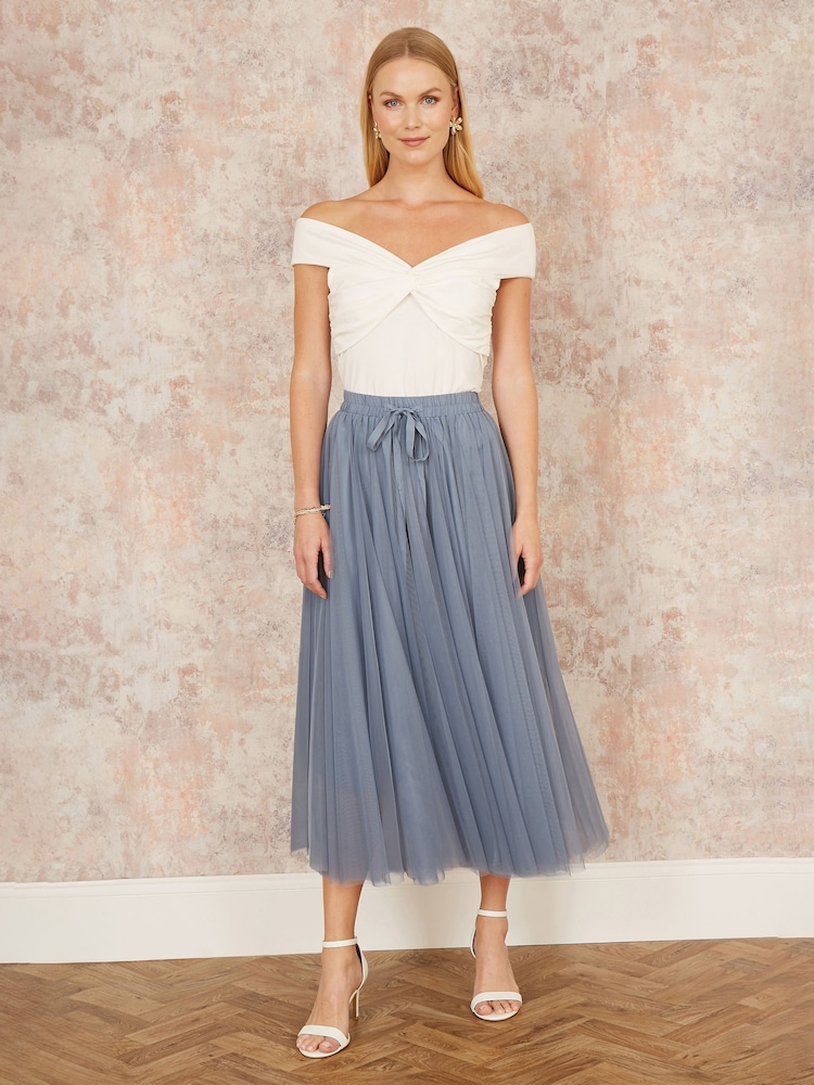 Azul claro - Yumi Mesh Tulle Skirt - Imagen 1 de 4 Azul claro - Yumi Mesh Tulle Skirt - Imagen 1 de 4