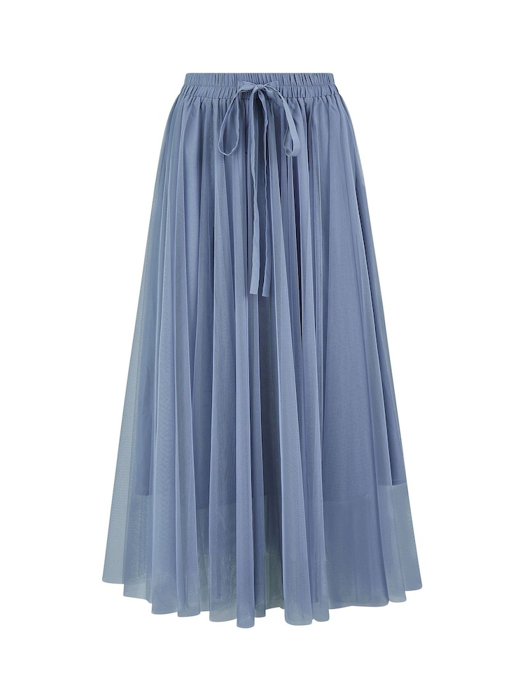 Azul claro - Yumi Mesh Tulle Skirt - Imagen 4 de 4 Azul claro - Yumi Mesh Tulle Skirt - Imagen 4 de 4