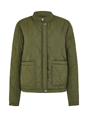 Yumi Green Short Quilted Jacket - Image 5 of 5