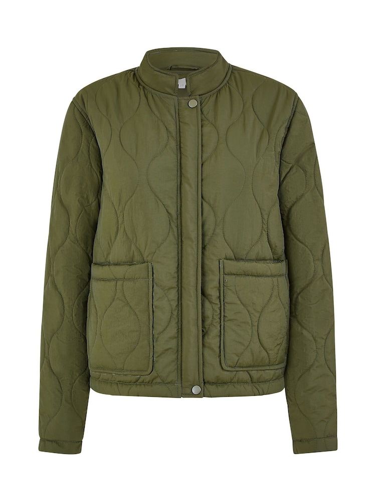 Yumi Green Short Quilted Jacket - Image 5 of 5